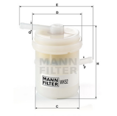MANN-FILTER WK52 паливний фільтр