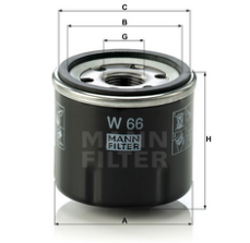 MANN-FILTER W66 масляный фильтр