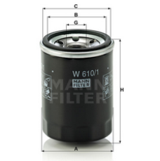 MANN-FILTER W6101 масляный фильтр