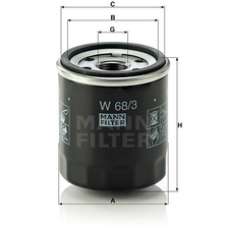MANN-FILTER W683 масляный фильтр
