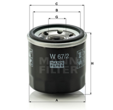 MANN-FILTER W672 масляный фильтр