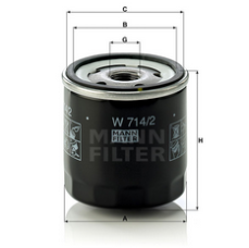 MANN-FILTER W7142 масляный фильтр