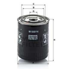 MANN-FILTER W93014 масляный фильтр