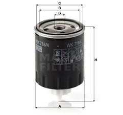 MANN-FILTER WK7184 топливный фильтр