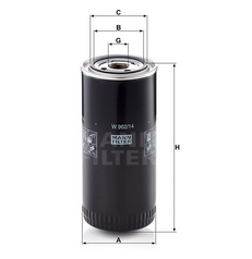 MANN-FILTER W96214 масляний фільтр