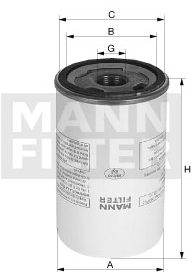 MANN-FILTER LB962/8 масляный фильтр