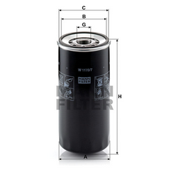 MANN-FILTER W11707 масляний фільтр