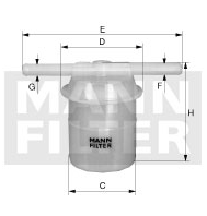 MANN-FILTER WK4283 топливный фильтр
