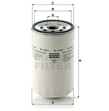 MANN-FILTER W11602 масляный фильтр