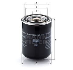 MANN-FILTER WD1374 масляний фільтр