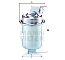 MANN-FILTER WK61446 топливный фильтр