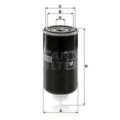 MANN-FILTER WK7244 топливный фильтр
