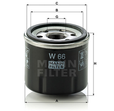 MANN-FILTER W66 масляный фильтр
