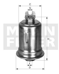 MANN-FILTER WK6148X топливный фильтр