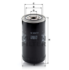 MANN-FILTER W95014 масляный фильтр