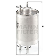 MANN-FILTER WK7201 топливный фильтр