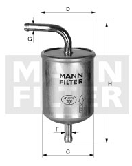 MANN-FILTER WK6141 топливный фильтр