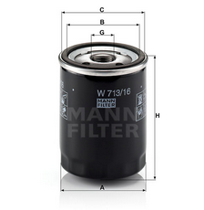MANN-FILTER W71316 масляный фильтр